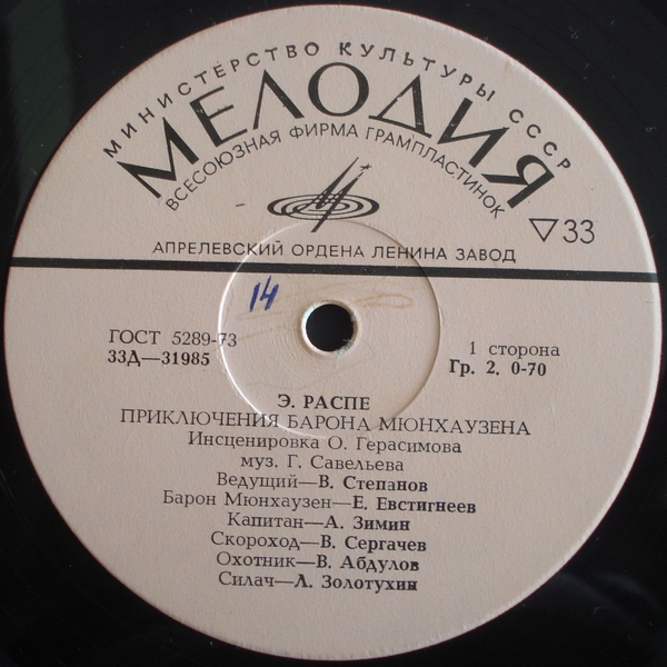 Э. Распе (1736-1794). Приключения барона Мюнхаузена