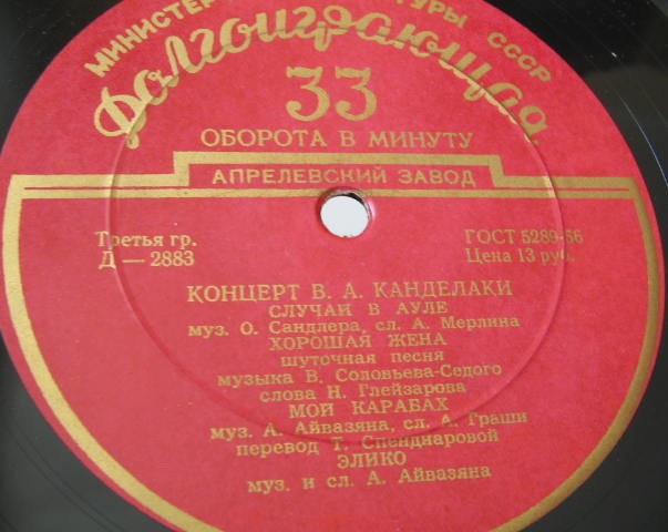 Концерт В.А. Канделаки