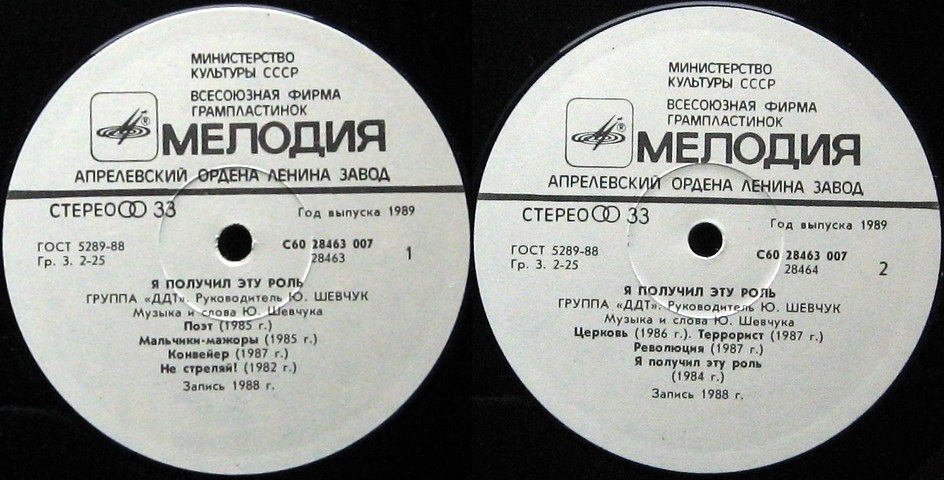 Группа «ДДТ». Я получил эту роль