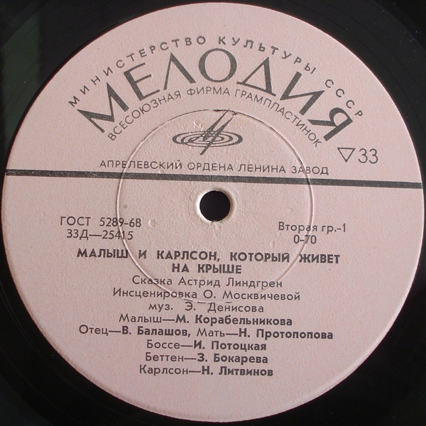 А. Линдгрен (1907-2002). Малыш и Карлсон, который живёт на крыше