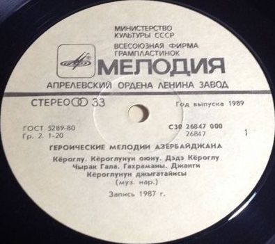 Героические мелодии Азербайджана