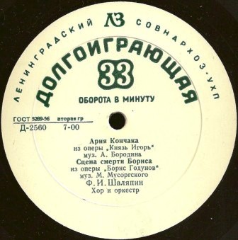 Фёдор ШАЛЯПИН (бас): «Концерт Ф. Шаляпина»