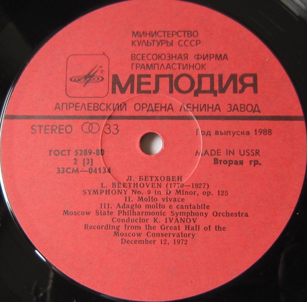 Л. Бетховен: Симфония № 9, Леонора № 3 (К. Иванов)