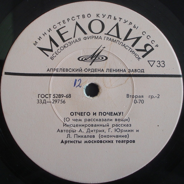 «ОТЧЕГО и ПОЧЕМУ? (О чём рассказали вещи)», инсценированный рассказ