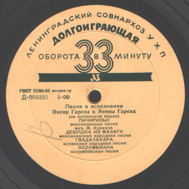 Пиляр и Элена ГАРСИА в сопр. инстр. ансамбля п/у В. Мещерина (на испанском языке)