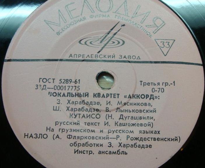 Вокальный квартет «Аккорд»