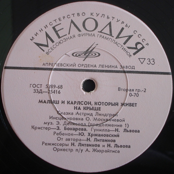 А. Линдгрен (1907-2002). Малыш и Карлсон, который живёт на крыше