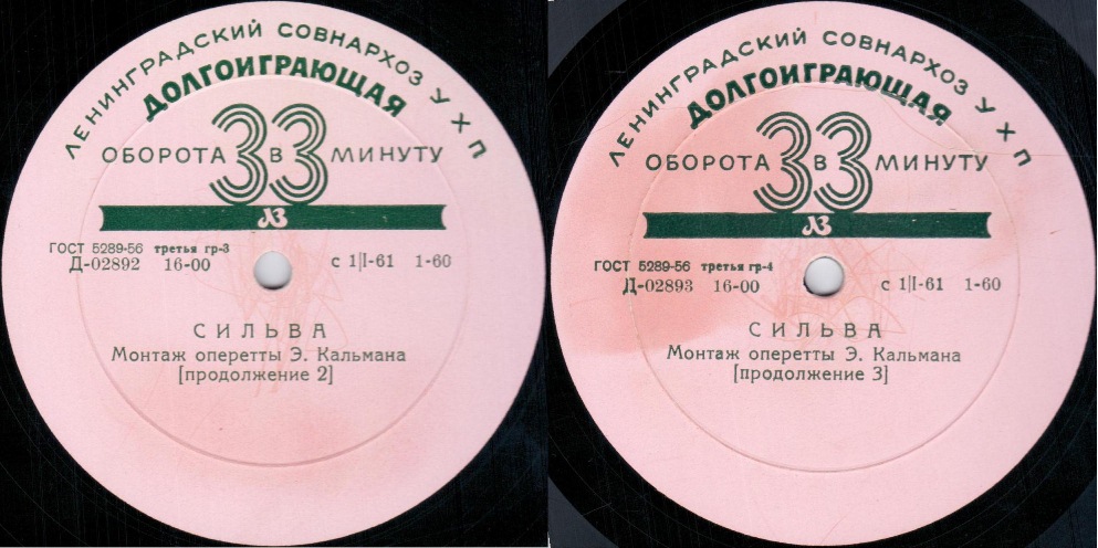 И. Кальман: Сильва, монтаж оперетты