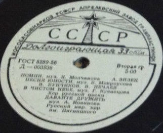 СОВЕТСКИЕ ПЕСНИ