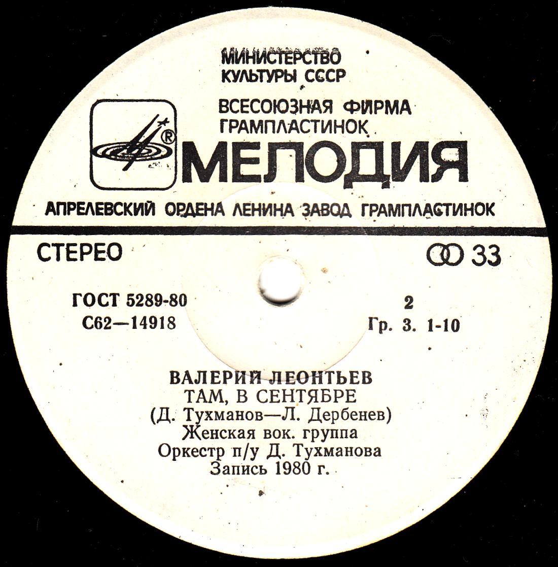 Валерий ЛЕОНТЬЕВ. Танцевальный час на солнце