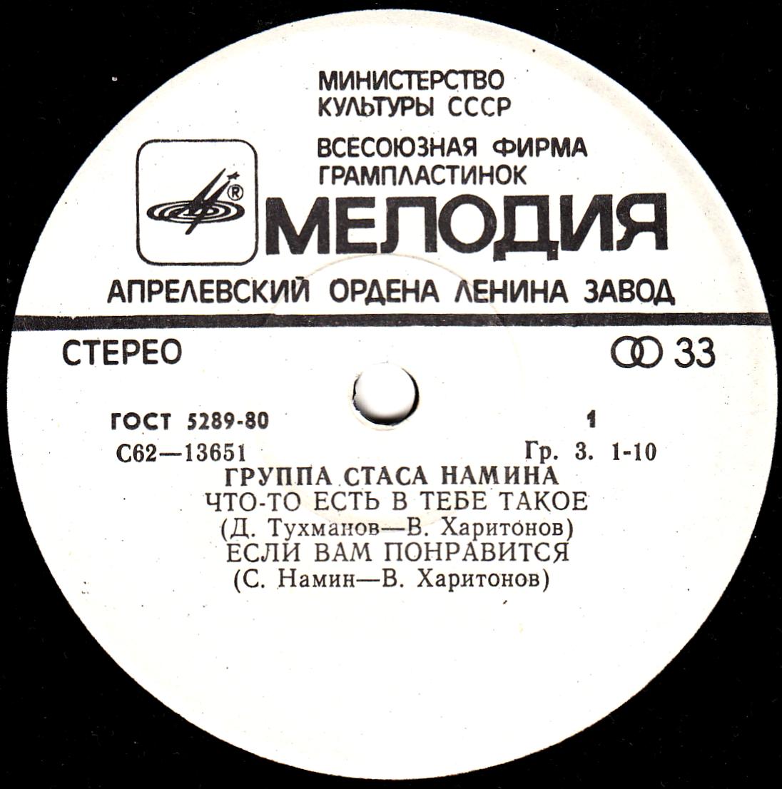 Группа Стаса Намина
