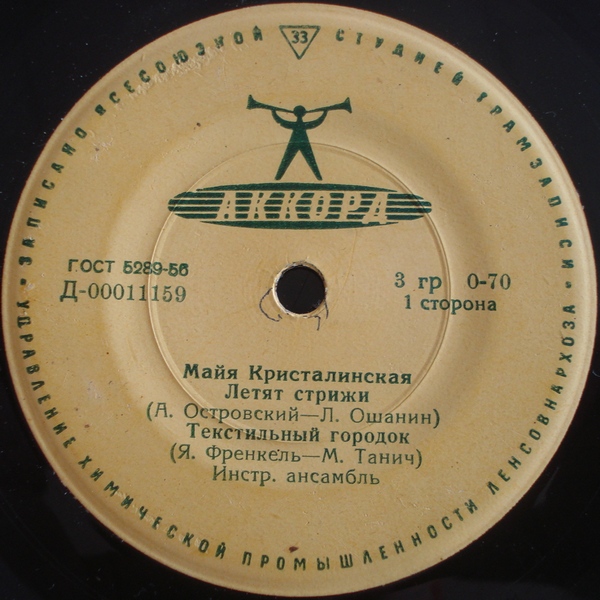 Поёт Майя Кристалинская