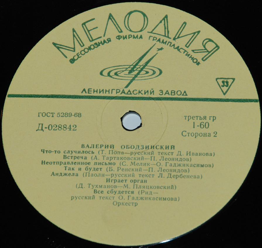 Валерий ОБОДЗИНСКИЙ