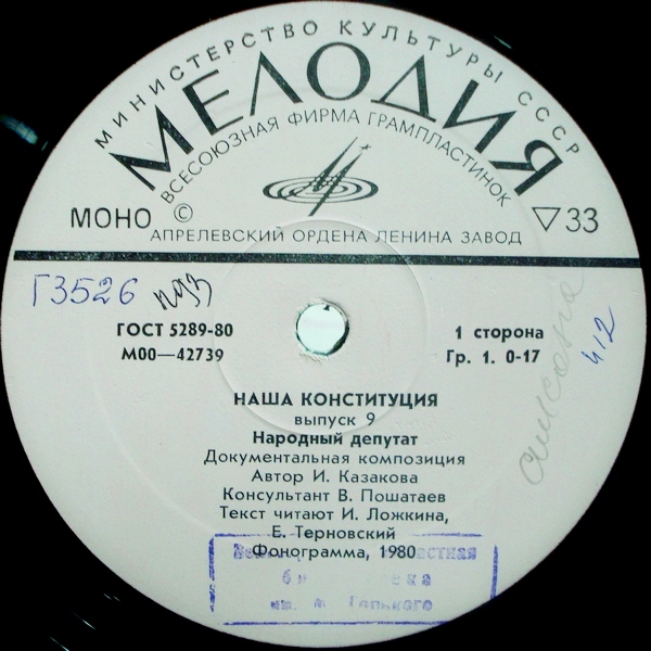 НАША КОНСТИТУЦИЯ: Документальная композиция (выпуск 9 — Народный депутат)