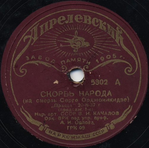 Василий Качалов – Скорбь народа