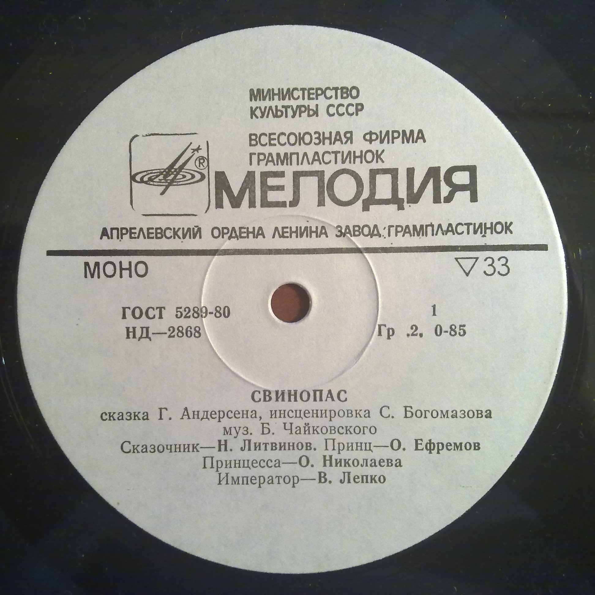 Г. Андерсен: Свинопас (сказка)