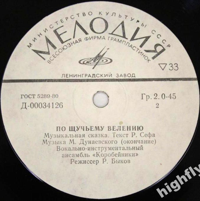 По щучьему велению. Музыкальная сказка