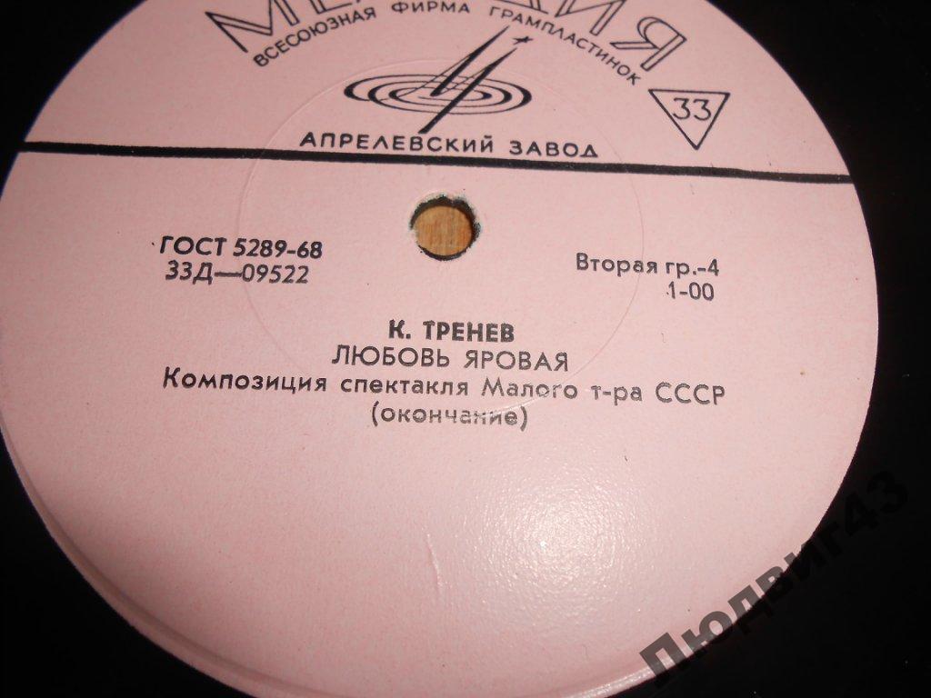 К. Тренев. Любовь Яровая