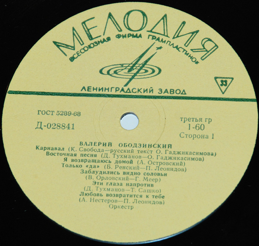 Валерий ОБОДЗИНСКИЙ