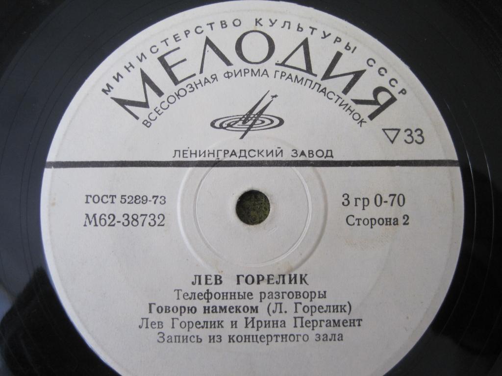 Лев ГОРЕЛИК. Телефонные разговоры