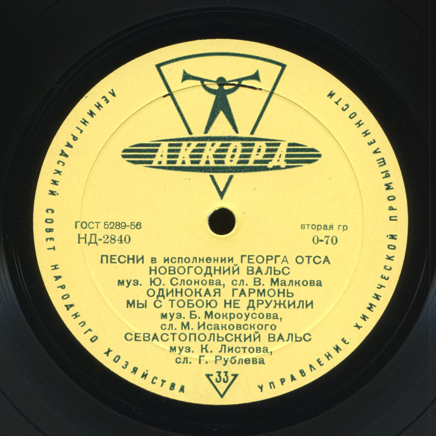 Песни в исполнении Георга Отса