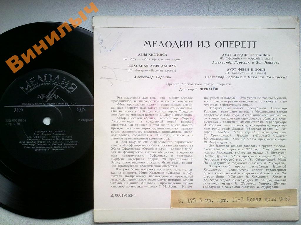 Мелодии из оперетт