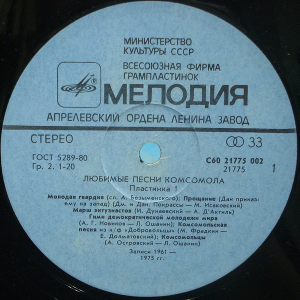 ЭТИ ПЕСНИ ЗАПЕВАЕТ МОЛОДЕЖЬ: Любимые песни комсомола (1)