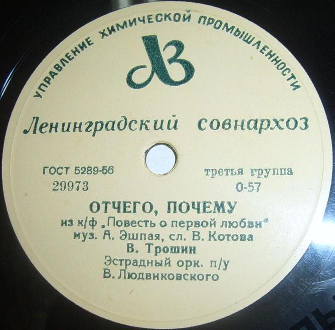Л. Гурченко - Пойми // В. Трошин - Отчего, почему