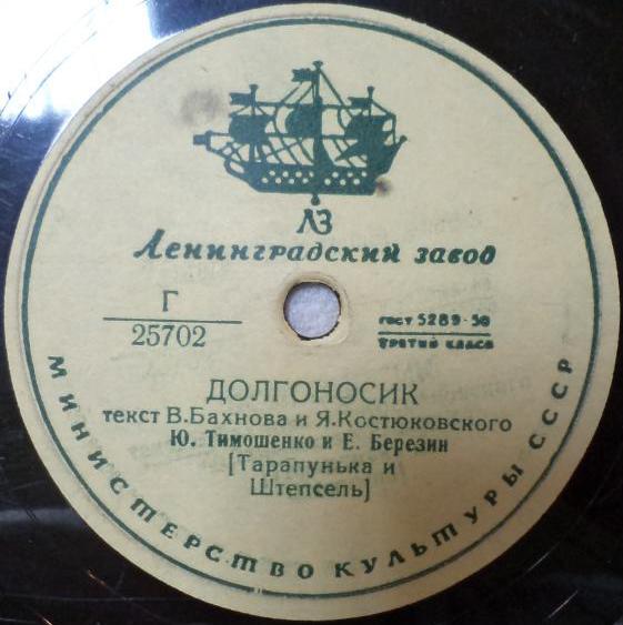 Ю. Тимошенко и Е. Березин - Дорогу молодежи / Долгоносик