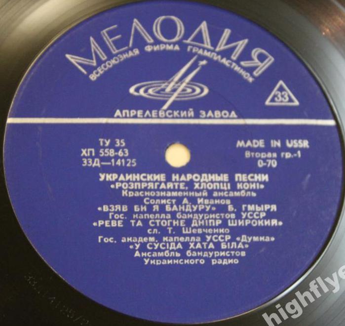 Украинские народные песни