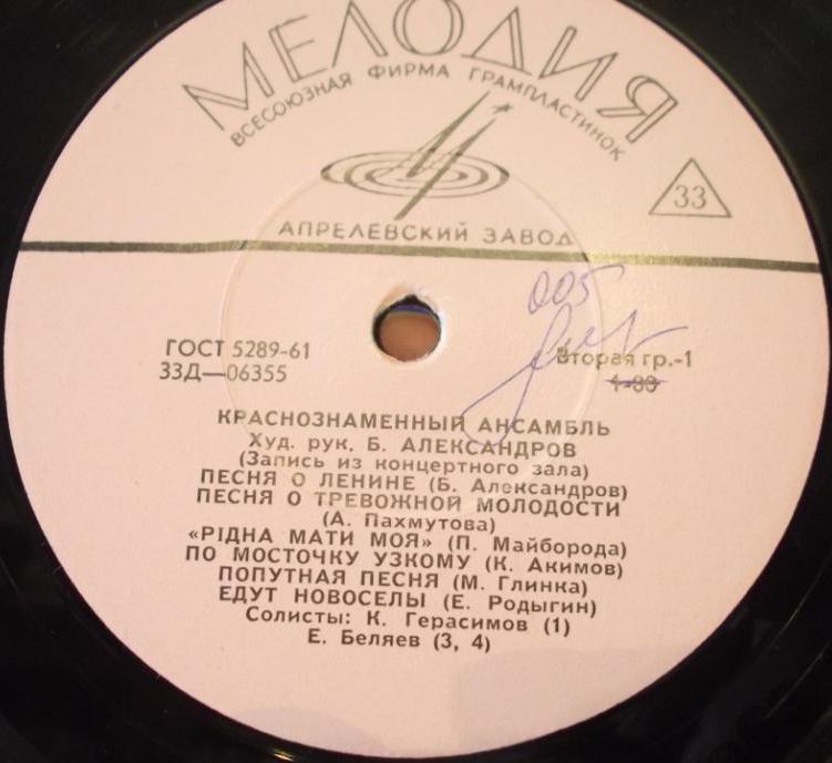 Краснознаменный им. А. В. Александрова ансамбль песни и пляски Советской Армии