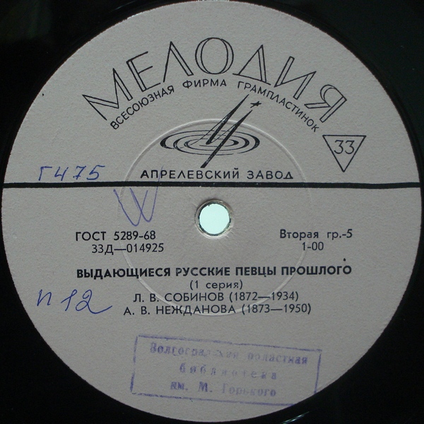 Выдающиеся русские певцы прошлого (1 серия)