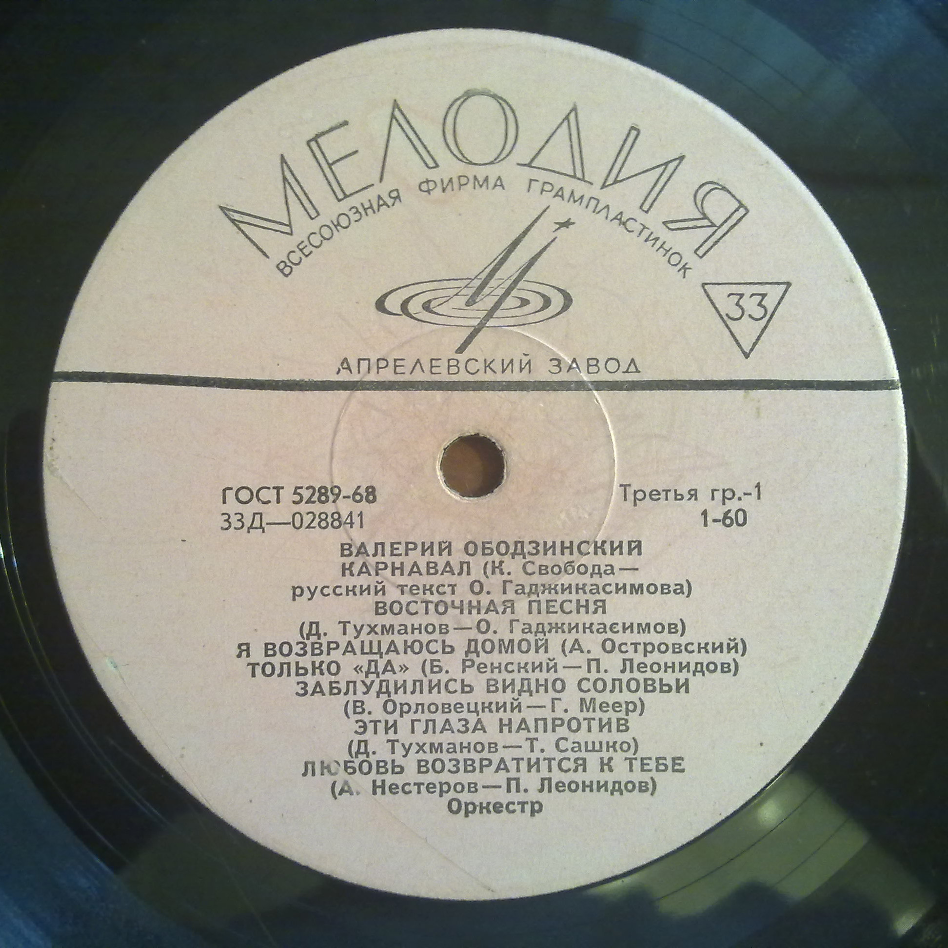 Валерий ОБОДЗИНСКИЙ