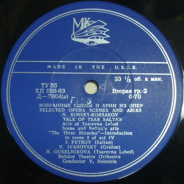 Н. РИМСКИЙ-КОРСАКОВ (1844–1908) «Сказка о царе Салтане» [Избранные сцены и арии из опер]