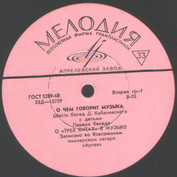 О ЧЁМ ГОВОРИТ МУЗЫКА: Шесть бесед Д. Кабалевского с детьми