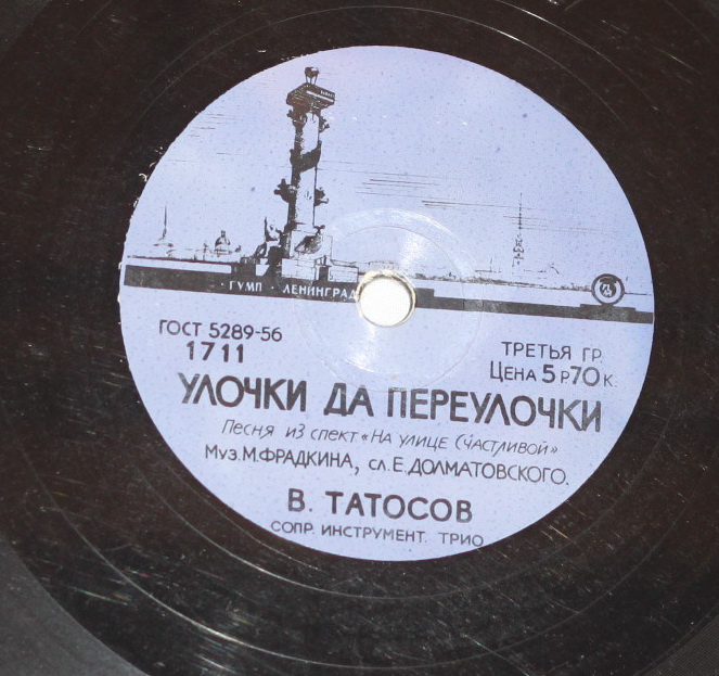 Владимир Татосов - За фабричной заставой / Улочки да переулочки