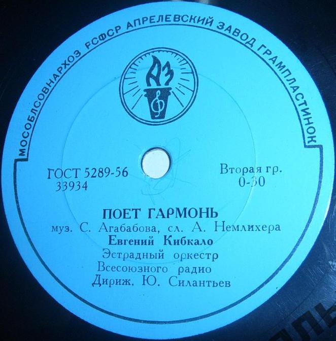 Е. Кибкало - Поёт гармонь / Дальний рейс (Песня шофёра)