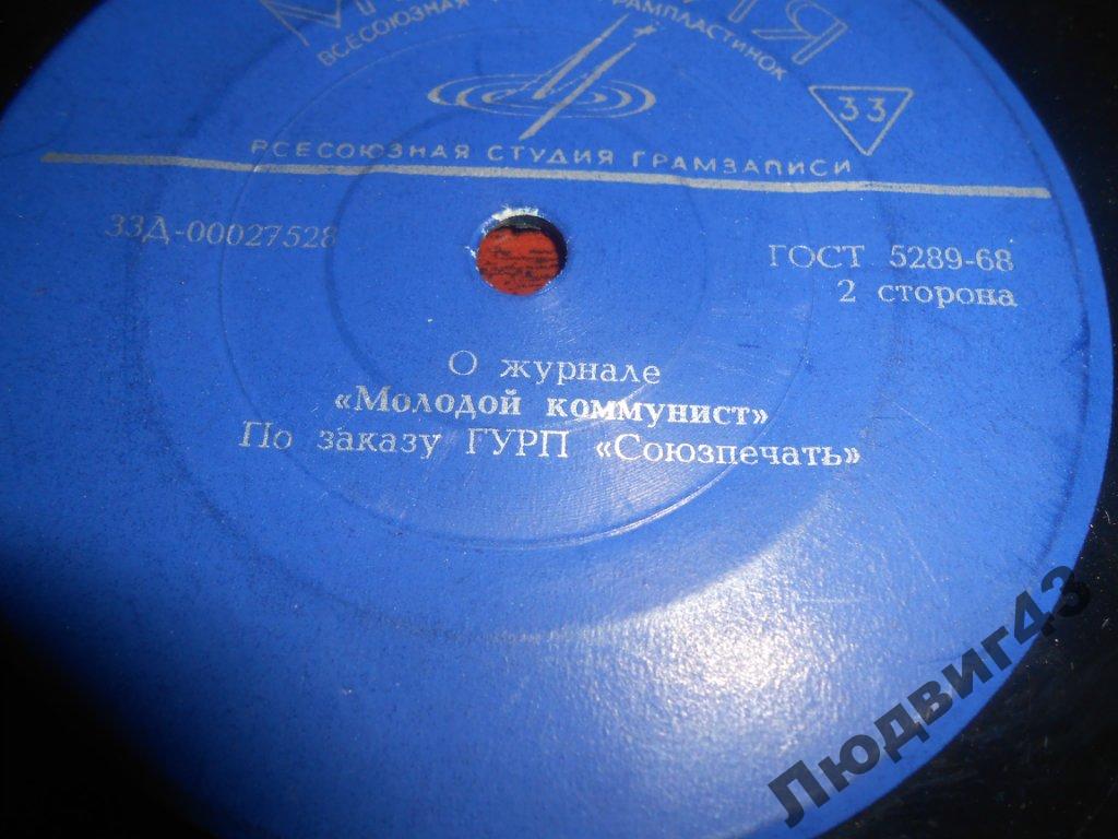 О журналах "Молодой коммунист", "Сельская молодежь"