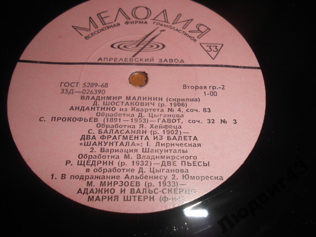 Владимир МАЛИНИН, скрипка