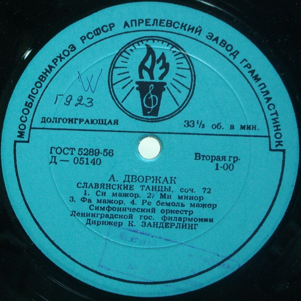 А. Дворжак (1841–1904). Славянские танцы.  Дирижер Курт Зандерлинг.