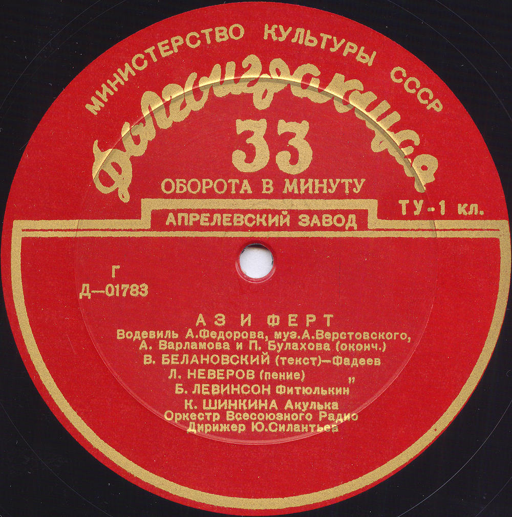 А. Федоров - Аз и Ферт (водевиль)