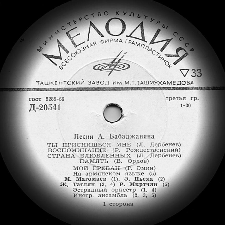 Песни Арно Бабаджаняна