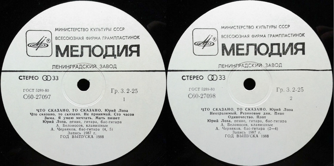 Юрий ЛОЗА "Что сказано, то сказано"