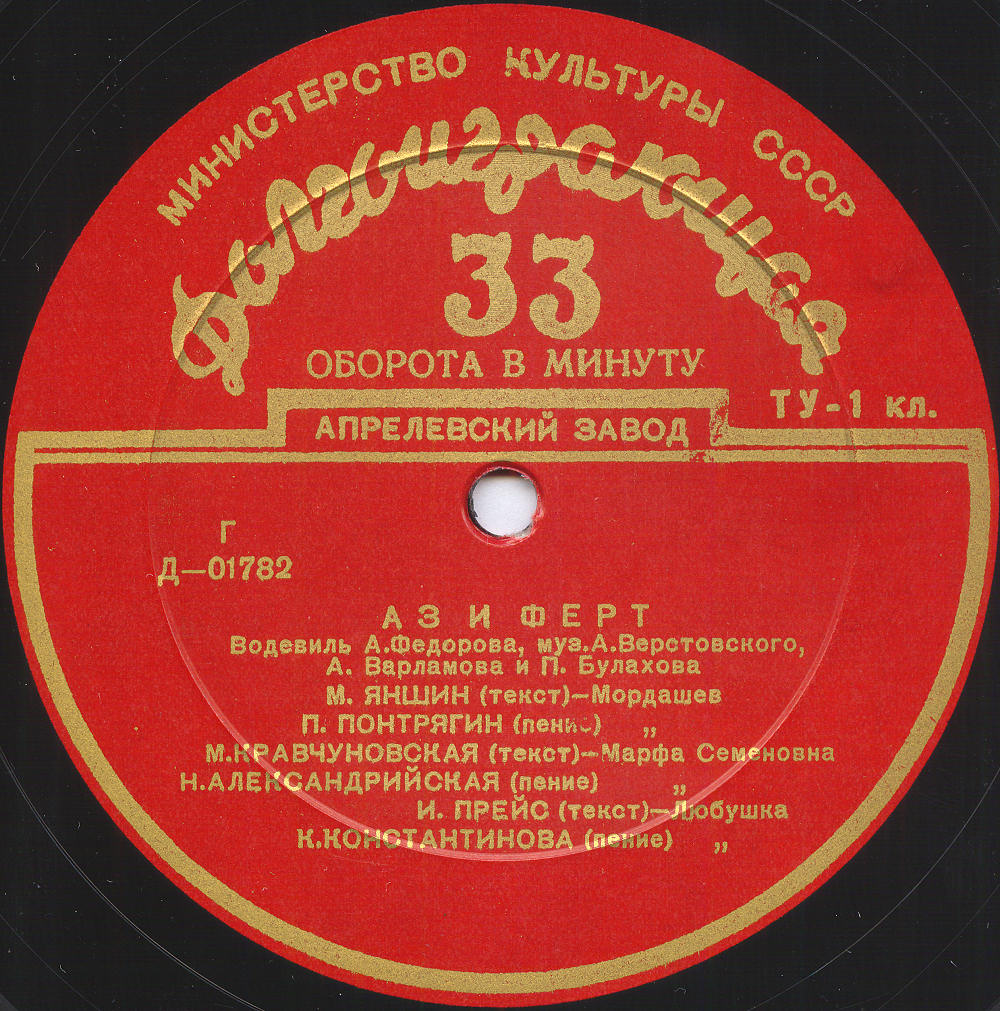 А. Федоров - Аз и Ферт (водевиль)