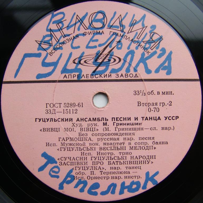 Гуцульский ансамбль песни и танца УССР