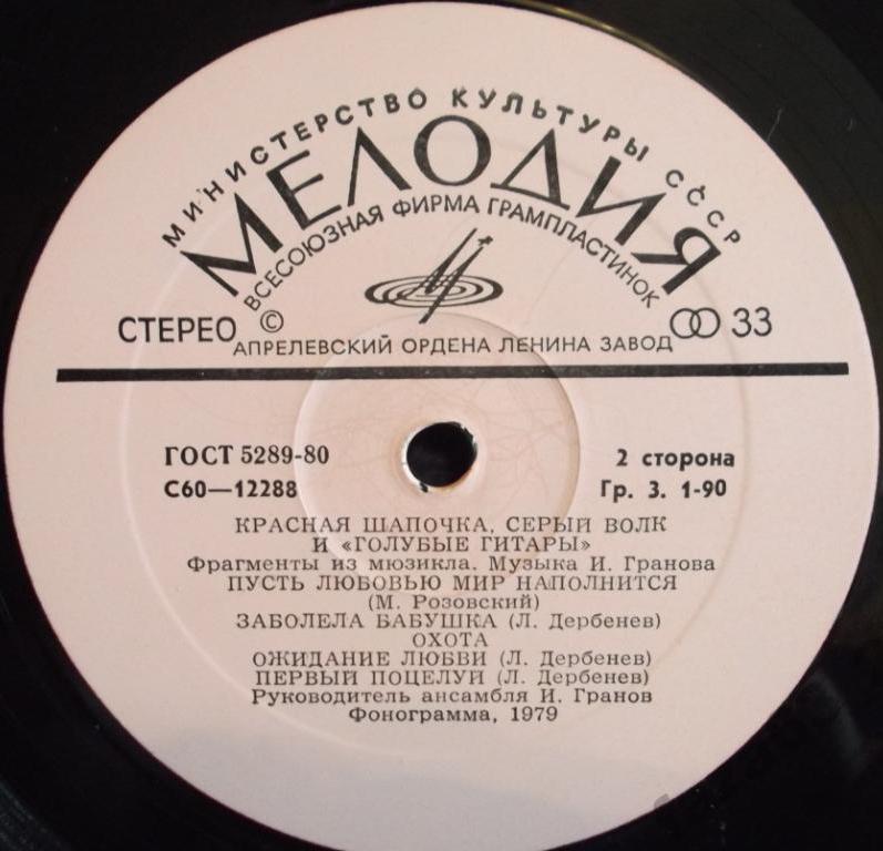 Красная Шапочка, Серый Волк и «Голубые гитары»