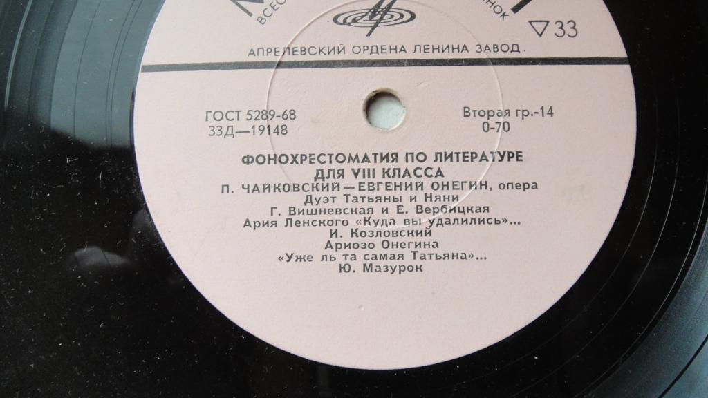 Фонохрестоматия по литературе для VIII класса