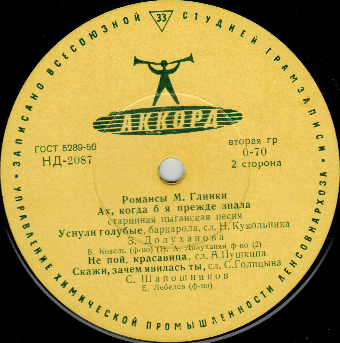 М. Глинка: Романсы