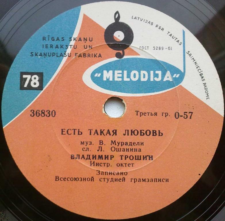 Владимир Трошин — Журавли / Есть такая любовь