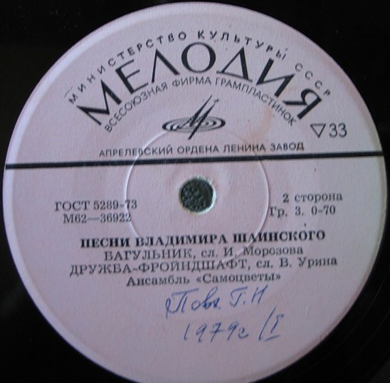 Песни Владимира Шаинского